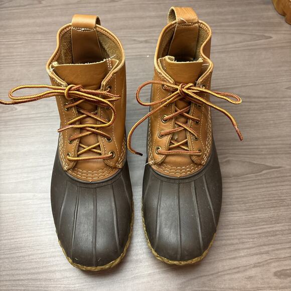 L.L. Bean Shoes - L.L. Bean Boots 6" Brown Size 10M Leather and Rubber